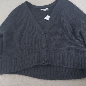 Cropped sweater.. Can also be worn as a cardigan